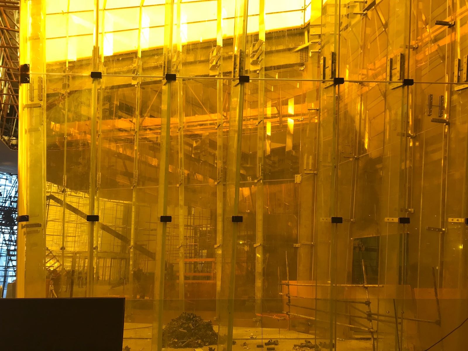Glass facade