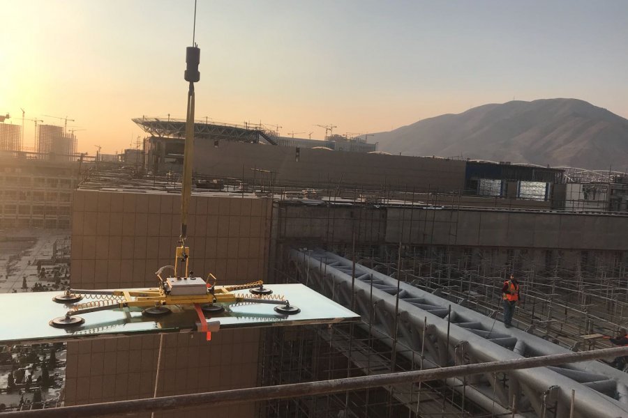 İranMall CABLE TRUSS - PLANER Entrance, 11.500m2 Cephe ve Çatı Montajımız tamamlanmıştır.